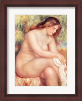 Framed Bather Drying Herself