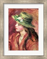 Framed Young Girl in a Straw Hat