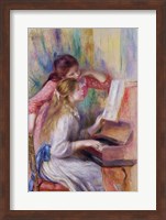 Framed Young Girls at the Piano