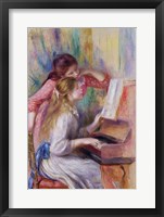 Framed Young Girls at the Piano