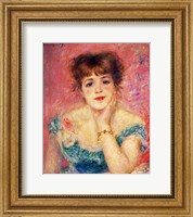 Framed Portrait of the actress Jeanne Samary, 1877