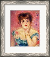 Framed Portrait of the actress Jeanne Samary, 1877