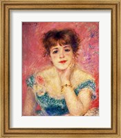 Framed Portrait of the actress Jeanne Samary, 1877