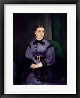 Portrait of Mademoiselle Sicot, 1865 Framed Print