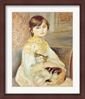 Framed Julie Manet with Cat, 1887