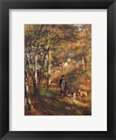 Framed Jules Le Coeur in the Forest of Fontainebleau, 1866