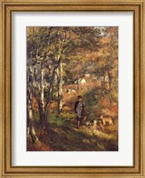 Framed Jules Le Coeur in the Forest of Fontainebleau, 1866