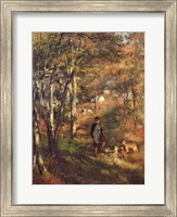 Framed Jules Le Coeur in the Forest of Fontainebleau, 1866