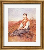 Framed Woman with a bundle of firewood, c.1882