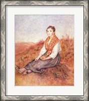 Framed Woman with a bundle of firewood, c.1882