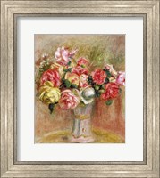 Framed Roses in a Sevres vase
