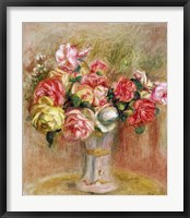 Framed Roses in a Sevres vase