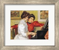 Framed Yvonne and Christine Lerolle at the piano, 1897