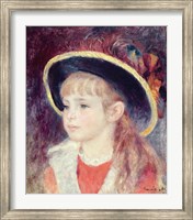 Framed Portrait of a Young Girl in a Blue Hat, 1881