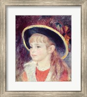 Framed Portrait of a Young Girl in a Blue Hat, 1881