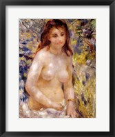 Study, Torso, effect of sunlight Framed Print