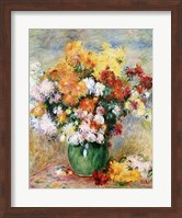 Framed Bouquet of Chrysanthemums, c.1884