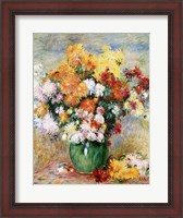 Framed Bouquet of Chrysanthemums, c.1884