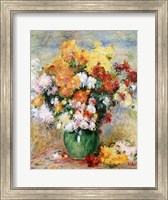 Framed Bouquet of Chrysanthemums, c.1884