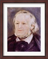 Framed Portrait of Richard Wagner - close up