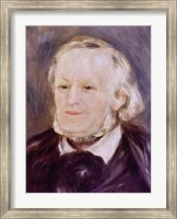 Framed Portrait of Richard Wagner - close up