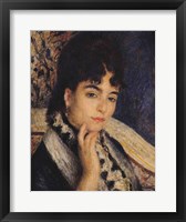 Framed Portrait of Madame Alphonse Daudet