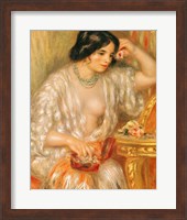 Framed Gabrielle with Jewellery, 1910