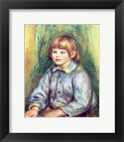 Framed Seated Portrait of Claude Renoir