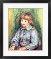 Framed Seated Portrait of Claude Renoir