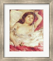 Framed Semi-Nude Woman in Bed: The Rose, before 1872