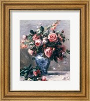 Framed Vase of Roses