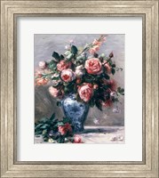 Framed Vase of Roses