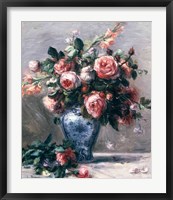 Framed Vase of Roses