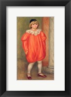 Framed Claude Renoir in a clown costume, 1909