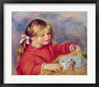 Framed Claude Renoir at play, c.1905