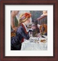 Framed Luncheon of the Boating Party, 1881 - close up