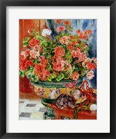 Framed Geraniums and Cats, 1881