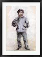 Framed Portrait of Claude Monet - standing