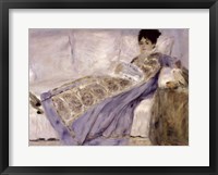 Framed Madame Monet on a Sofa, c.1874