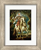 Framed Equestrian portrait of the Duke of Lerma