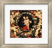 Framed Virgin with a Garland of Flowers, c.1618-20
