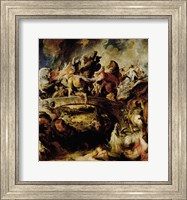 Framed Battle of the Amazons and Greeks