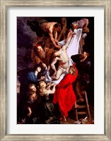 Framed Descent from the Cross, central panel of the triptych