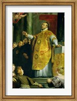 Framed Vision of St. Ignatius of Loyola