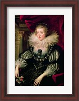 Framed Portrait of Anne of Austria - detail