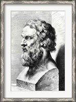 Framed Bust of Plato