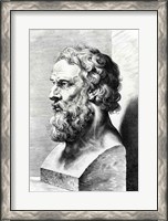 Framed Bust of Plato