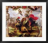 Framed Achilles Defeating Hector