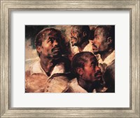 Framed Studies of the Head of a Negro