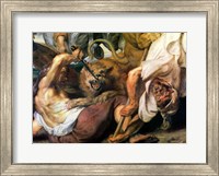 Framed Lion Hunt